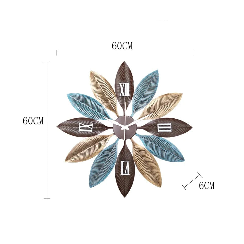 GEVORA Iron Wall Clock