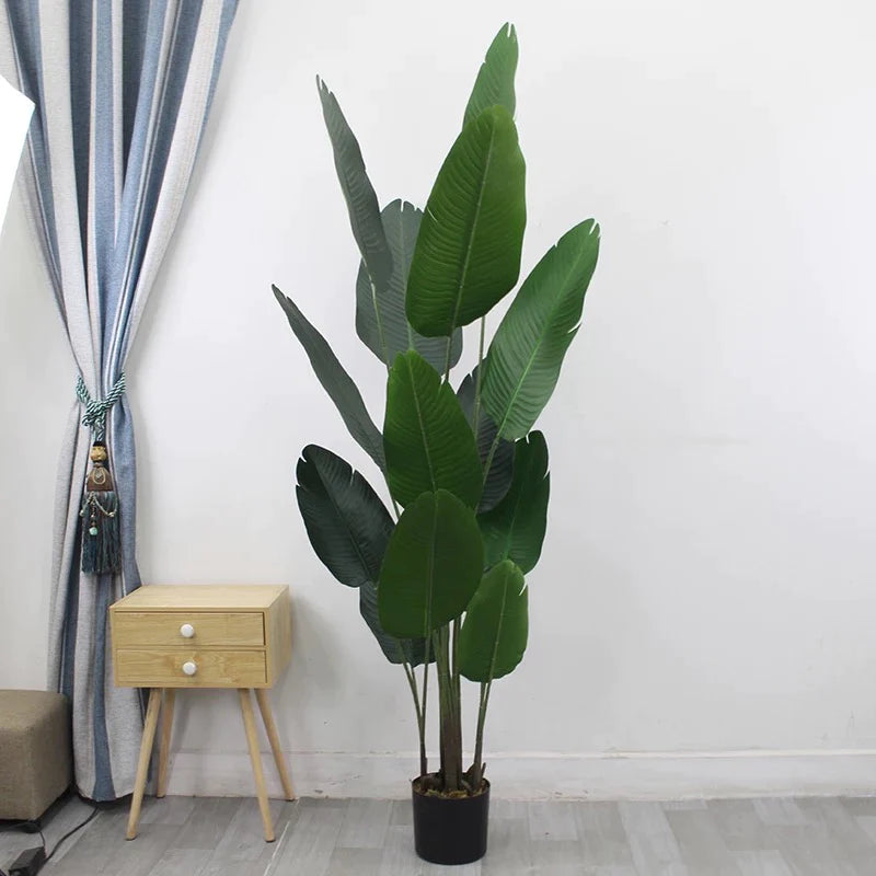 نبات الموز الصناعي للديكور المنزلي والديكورات المكتبية مقاس 180 سم