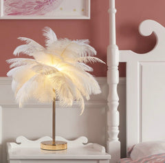 Feather table Lamp