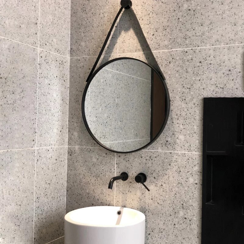 Round Aluminum Mirror for wall