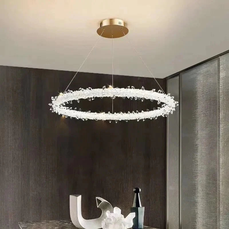 AXMA crystal LED ring ceiling