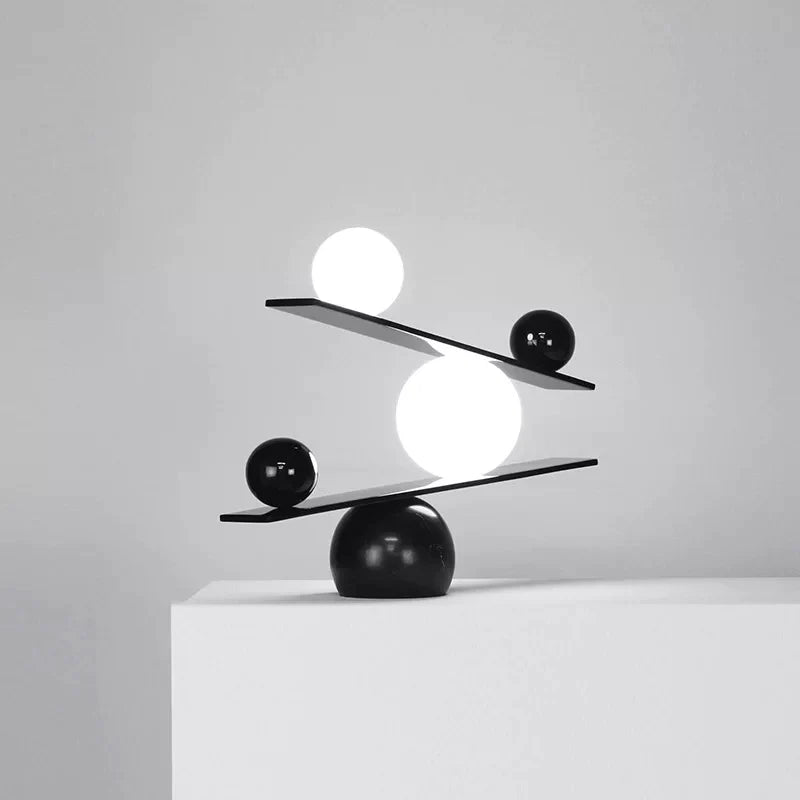 The Balance design marble table lamp