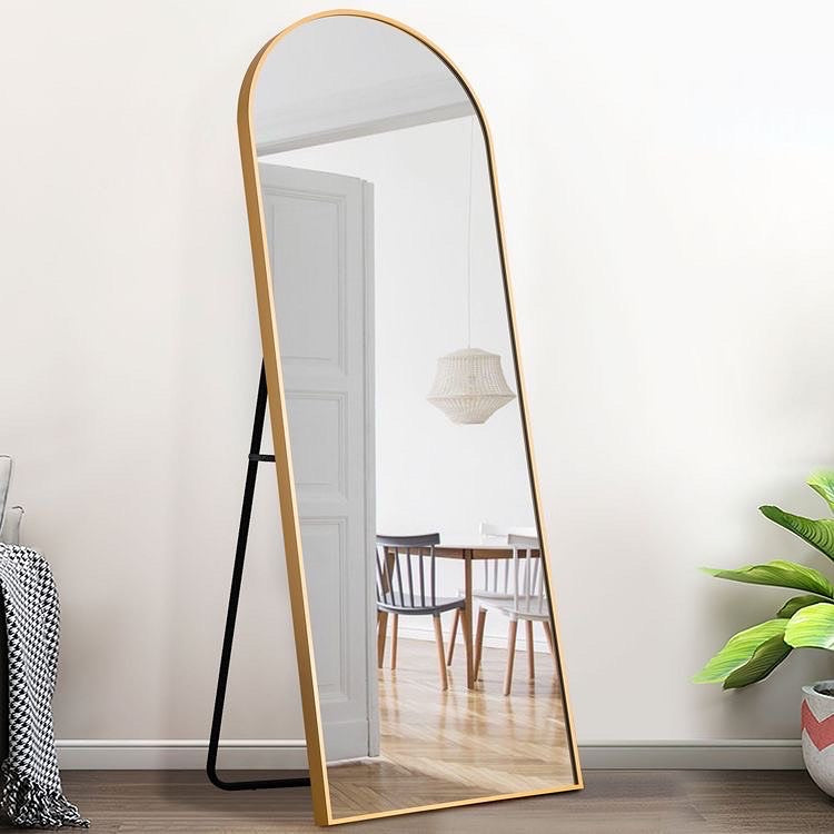 Arch Mirror with Stand size 165x60 cm Golden