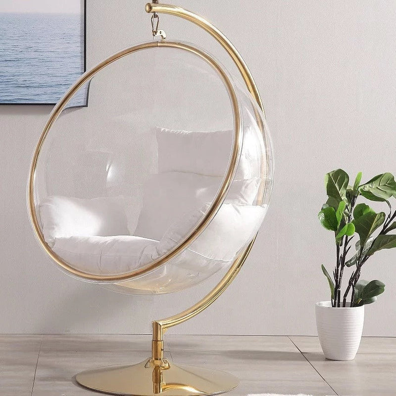 acrylic transparent bubble swing chair