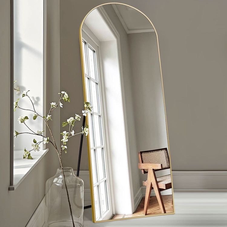 Arch Mirror with Stand size 165x60 cm Golden